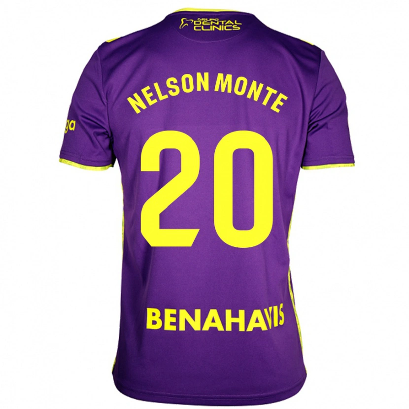 Danxen Mujer Camiseta Nélson Monte #20 Púrpura Amarillo 2ª Equipación 2024/25 La Camisa México