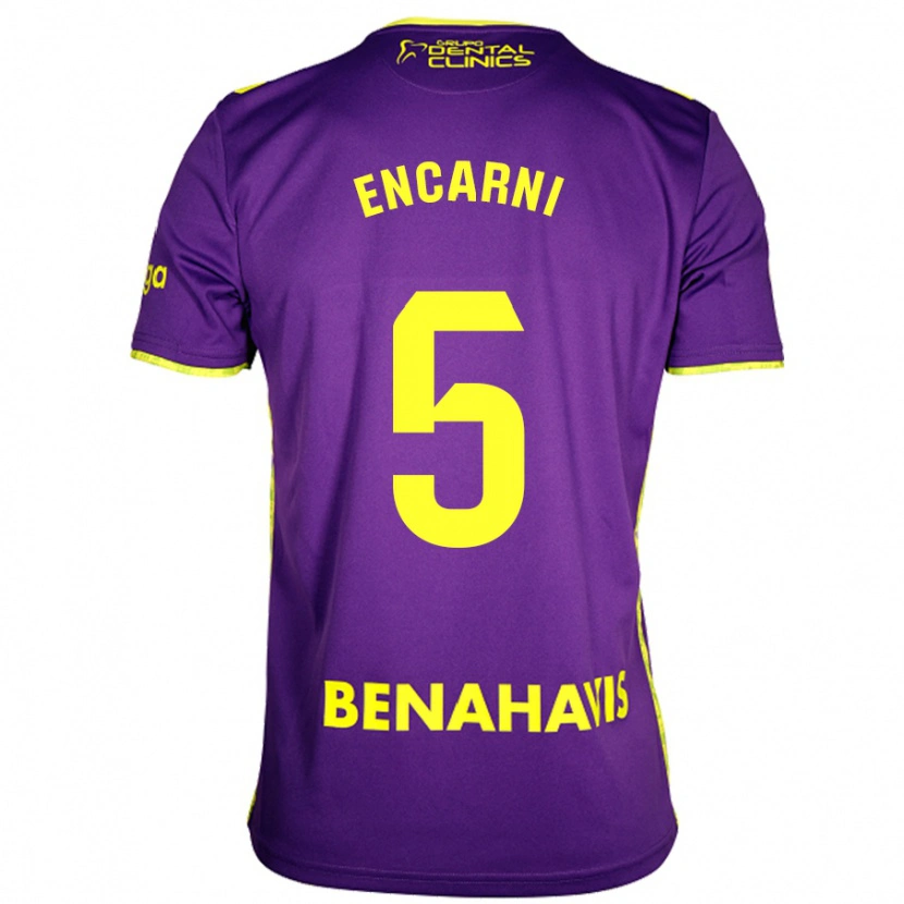 Danxen Mujer Camiseta Encarni #5 Púrpura Amarillo 2ª Equipación 2024/25 La Camisa México