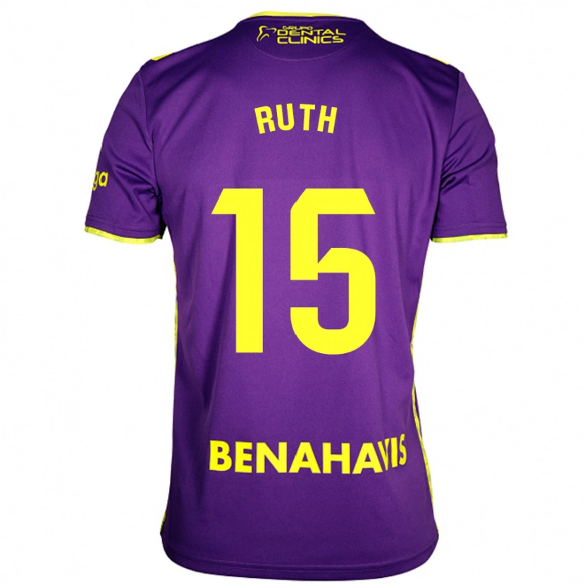 Danxen Mujer Camiseta Ruth #15 Púrpura Amarillo 2ª Equipación 2024/25 La Camisa México