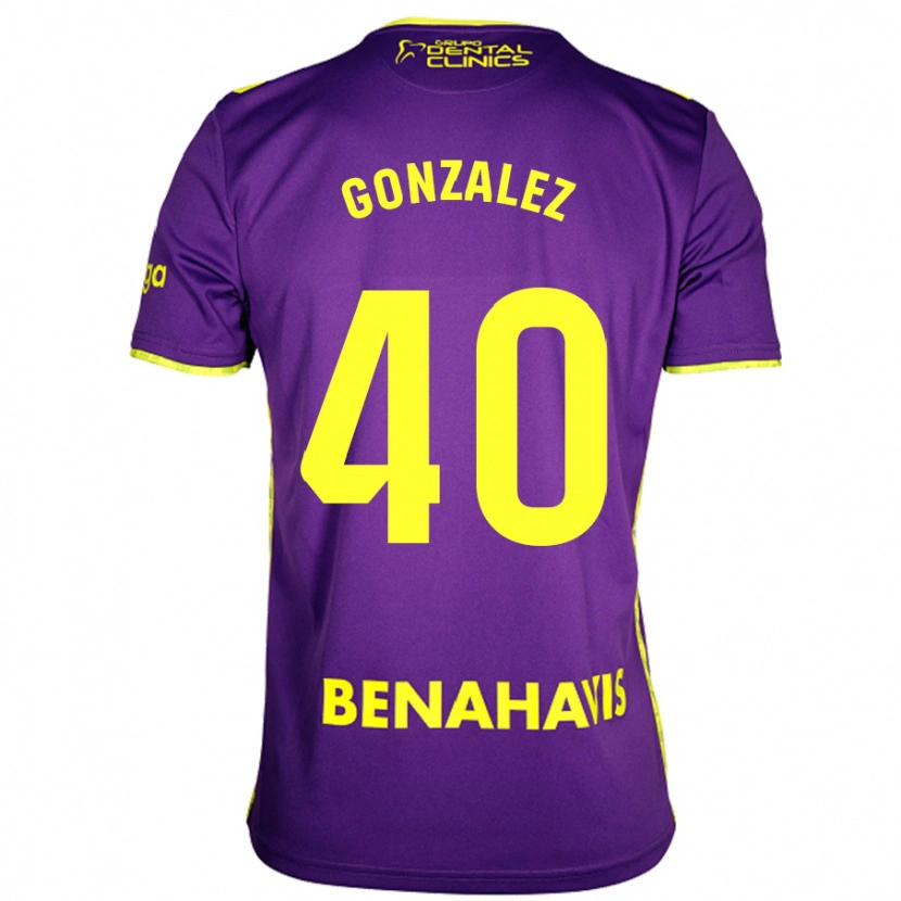 Danxen Mujer Camiseta Carol González #40 Púrpura Amarillo 2ª Equipación 2024/25 La Camisa México