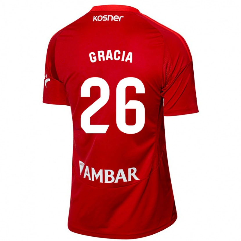 Danxen Mujer Camiseta Gori Gracia #26 Blanco Azul 2ª Equipación 2024/25 La Camisa México