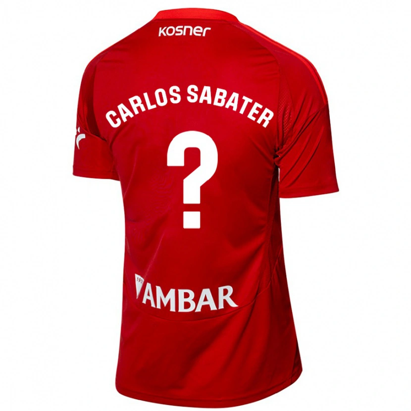 Danxen Mujer Camiseta Juan Carlos Sabater #0 Blanco Azul 2ª Equipación 2024/25 La Camisa México