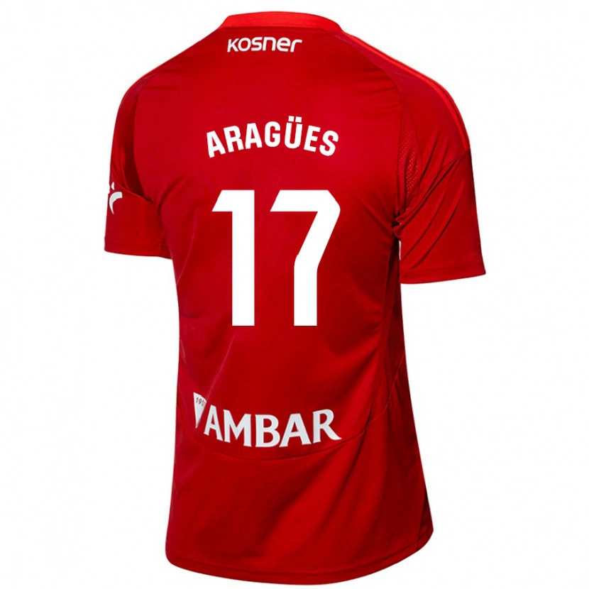 Danxen Mujer Camiseta Chema Aragües #17 Blanco Azul 2ª Equipación 2024/25 La Camisa México