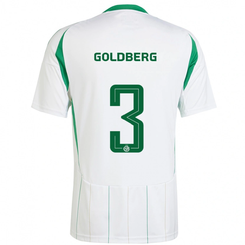 Danxen Mujer Camiseta Shon Goldberg #3 Blanco Verde 2ª Equipación 2024/25 La Camisa México