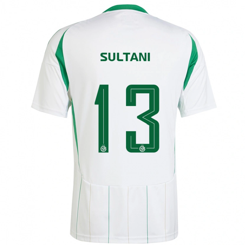 Danxen Mujer Camiseta Tomás Sultani #13 Blanco Verde 2ª Equipación 2024/25 La Camisa México