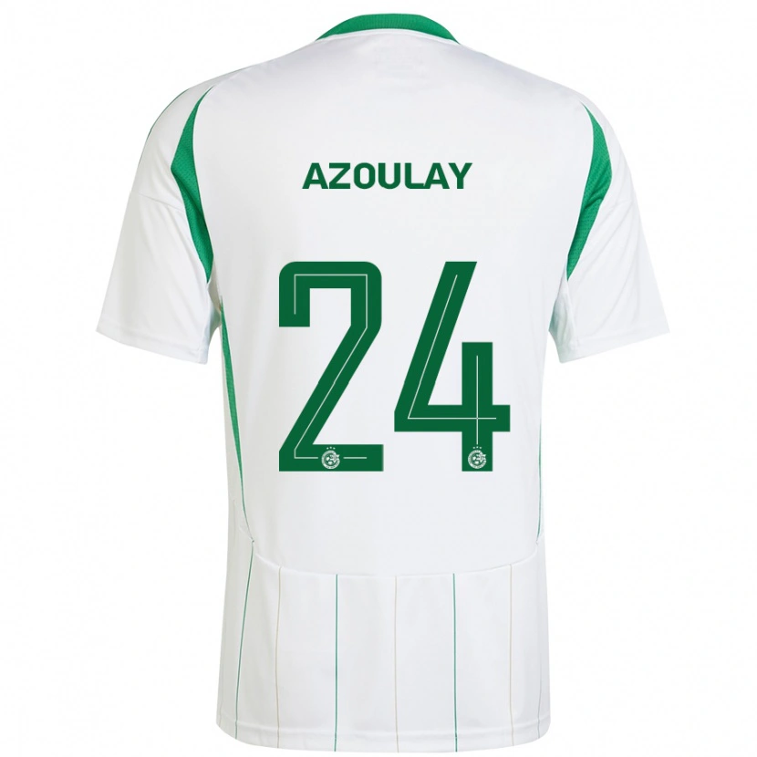 Danxen Mujer Camiseta Ethane Azoulay #24 Blanco Verde 2ª Equipación 2024/25 La Camisa México