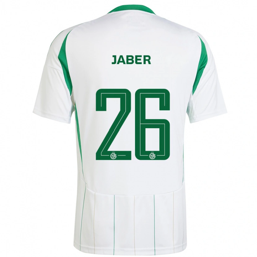 Danxen Mujer Camiseta Mahmoud Jaber #26 Blanco Verde 2ª Equipación 2024/25 La Camisa México
