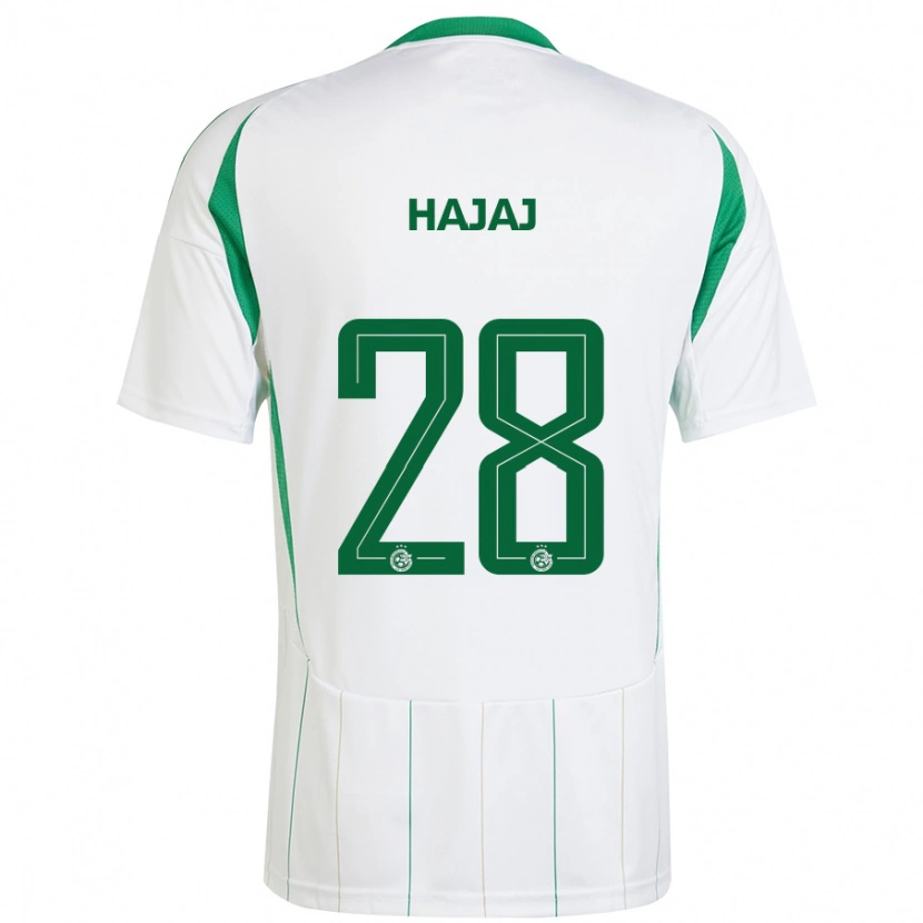 Danxen Mujer Camiseta Ilay Hajaj #28 Blanco Verde 2ª Equipación 2024/25 La Camisa México