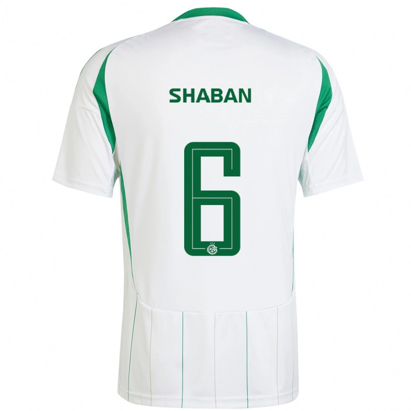Danxen Mujer Camiseta Loay Shaban #6 Blanco Verde 2ª Equipación 2024/25 La Camisa México