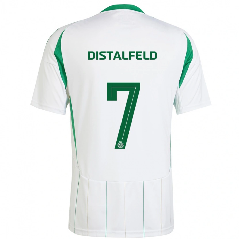 Danxen Mujer Camiseta Yanai Distalfeld #7 Blanco Verde 2ª Equipación 2024/25 La Camisa México