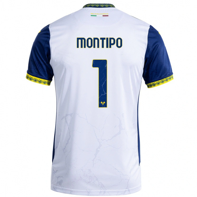 Danxen Mujer Camiseta Lorenzo Montipò #1 Blanco Azul 2ª Equipación 2024/25 La Camisa México