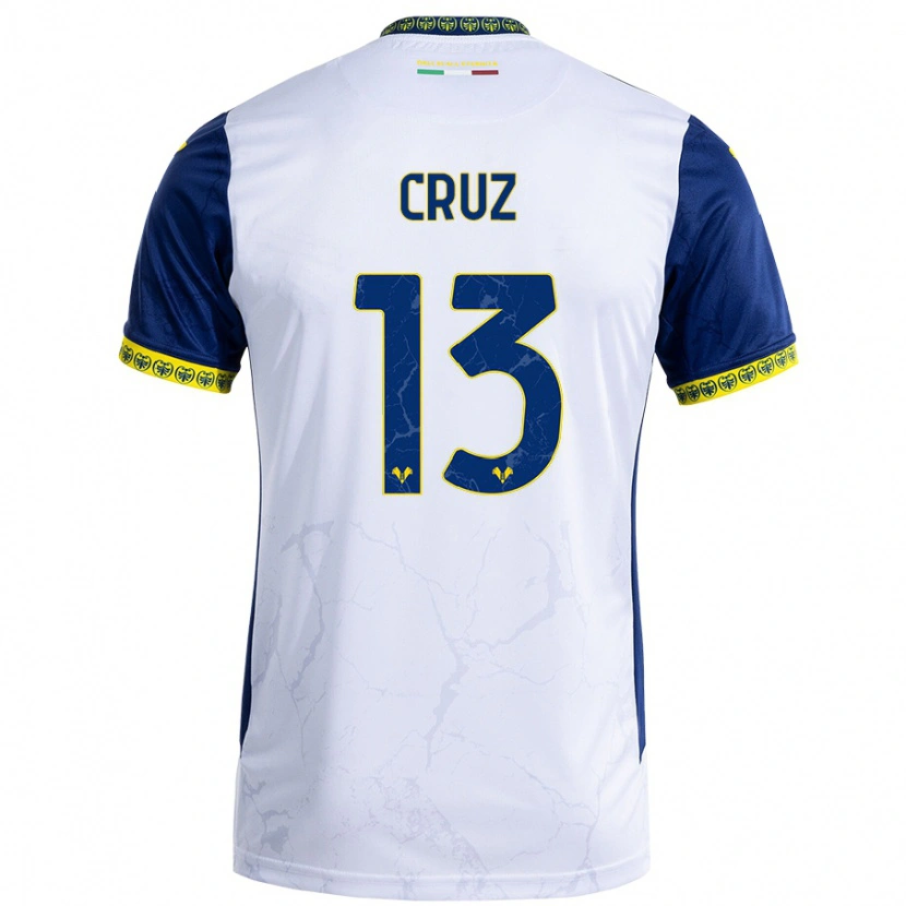 Danxen Mujer Camiseta Juan Manuel Cruz #13 Blanco Azul 2ª Equipación 2024/25 La Camisa México