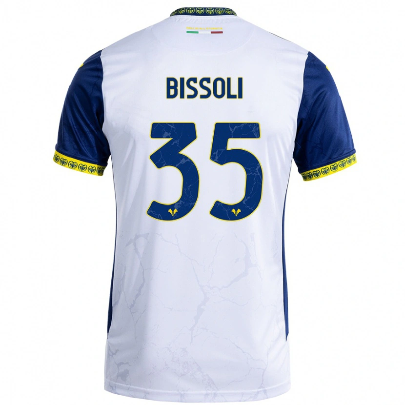 Danxen Mujer Camiseta Noemí Bissoli #35 Blanco Azul 2ª Equipación 2024/25 La Camisa México