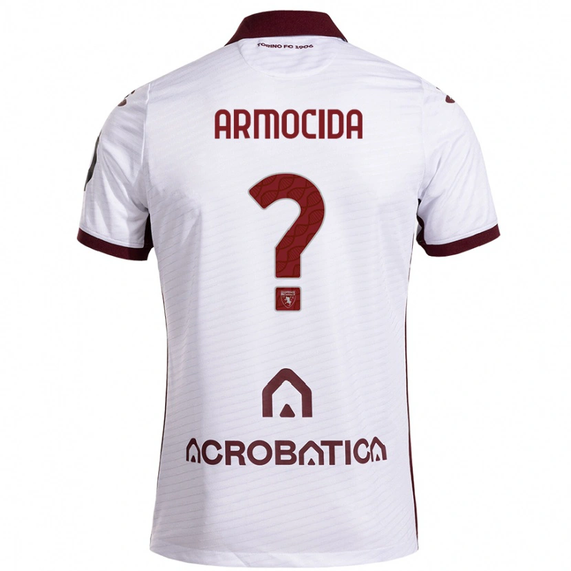 Danxen Mujer Camiseta Simone Armocida #0 Blanco Granate 2ª Equipación 2024/25 La Camisa México
