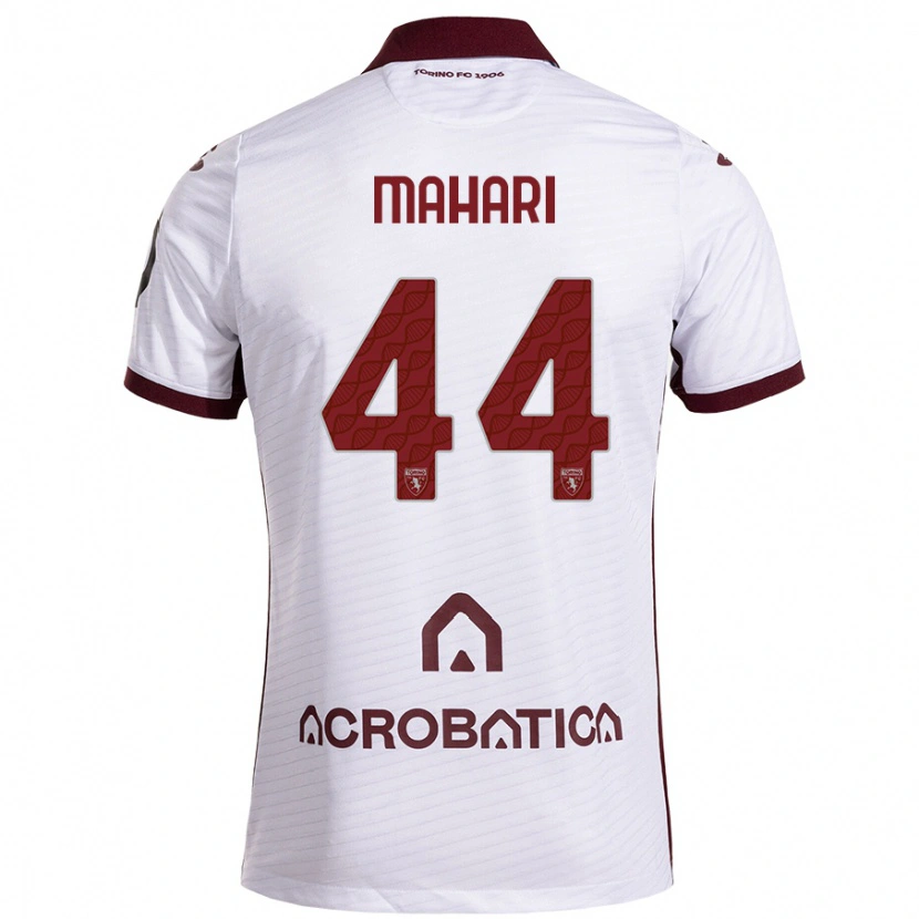 Danxen Mujer Camiseta Efdon Mahari #44 Blanco Granate 2ª Equipación 2024/25 La Camisa México