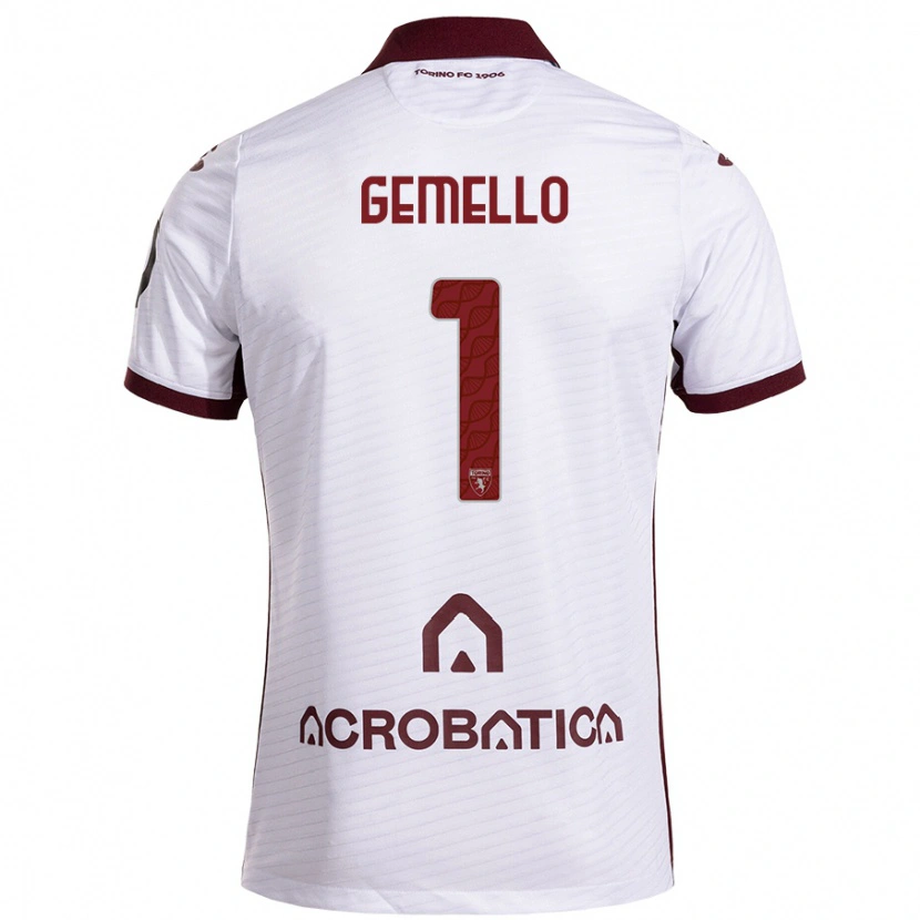 Danxen Mujer Camiseta Luca Gemello #1 Blanco Granate 2ª Equipación 2024/25 La Camisa México