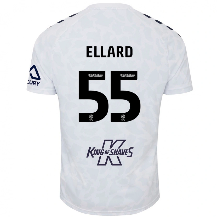 Danxen Mujer Camiseta Aston Ellard #55 Blanco 2ª Equipación 2024/25 La Camisa México