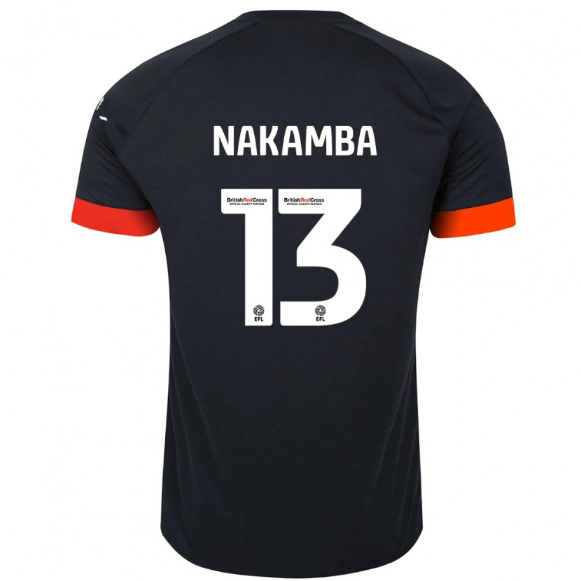 Danxen Mujer Camiseta Marvelous Nakamba #13 Negro Naranja 2ª Equipación 2024/25 La Camisa México