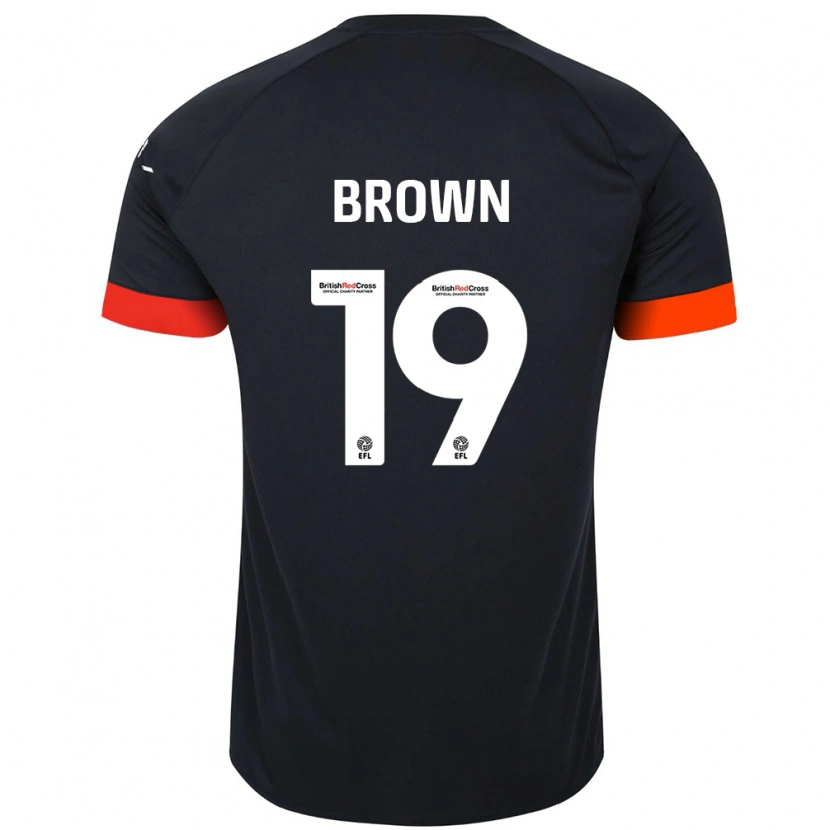 Danxen Mujer Camiseta Jacob Brown #19 Negro Naranja 2ª Equipación 2024/25 La Camisa México