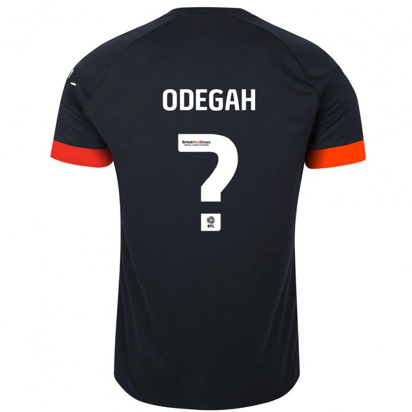 Danxen Mujer Camiseta Jamie Odegah #0 Negro Naranja 2ª Equipación 2024/25 La Camisa México