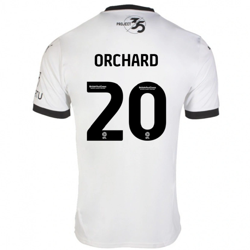 Danxen Mujer Camiseta Fern Orchard #20 Blanco Negro 2ª Equipación 2024/25 La Camisa México