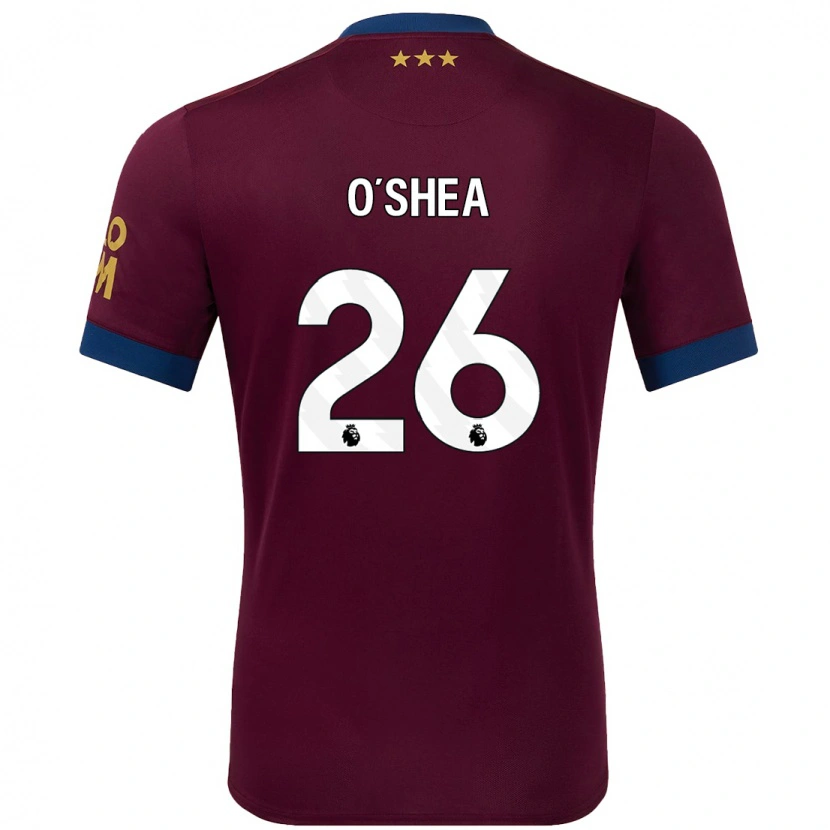 Danxen Mujer Camiseta Dara O'shea #26 Marrón 2ª Equipación 2024/25 La Camisa México