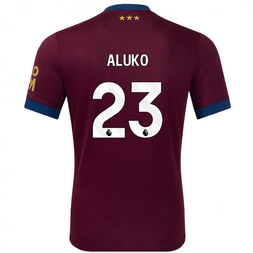 Danxen Mujer Camiseta Sone Aluko #23 Marrón 2ª Equipación 2024/25 La Camisa México