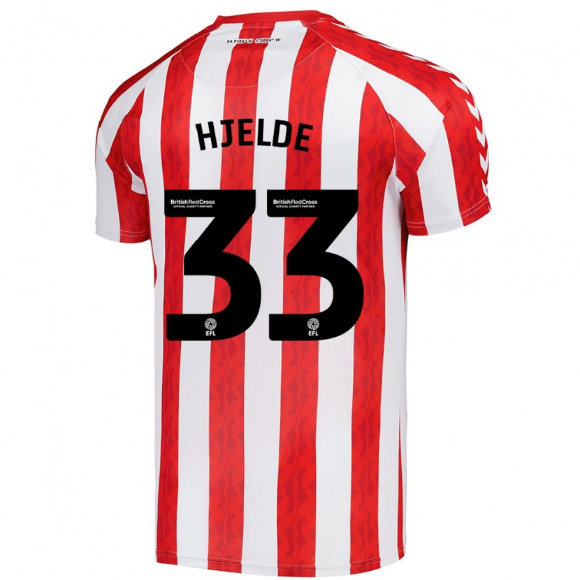 Danxen Niño Camiseta Leo Fuhr Hjelde #33 Rojo Blanco 1ª Equipación 2024/25 La Camisa México
