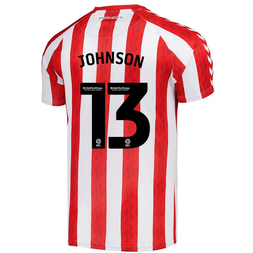 Danxen Niño Camiseta Zak Johnson #13 Rojo Blanco 1ª Equipación 2024/25 La Camisa México