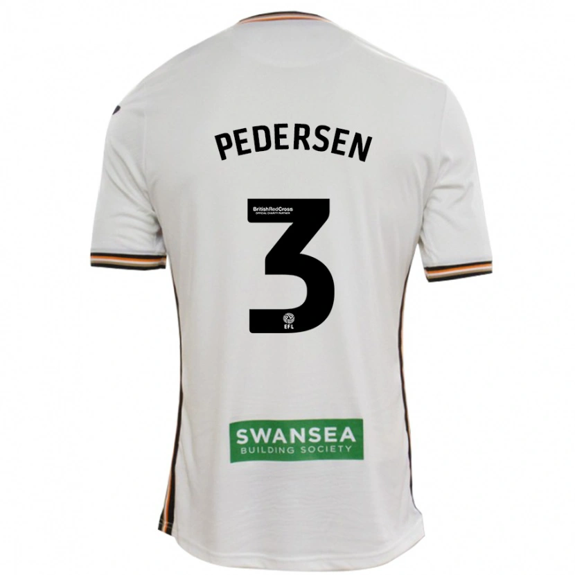 Danxen Niño Camiseta Kristian Pedersen #3 Blanco 1ª Equipación 2024/25 La Camisa México