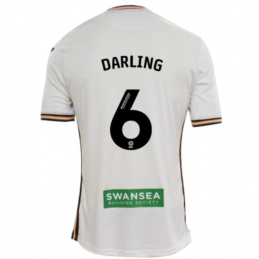 Danxen Niño Camiseta Harry Darling #6 Blanco 1ª Equipación 2024/25 La Camisa México