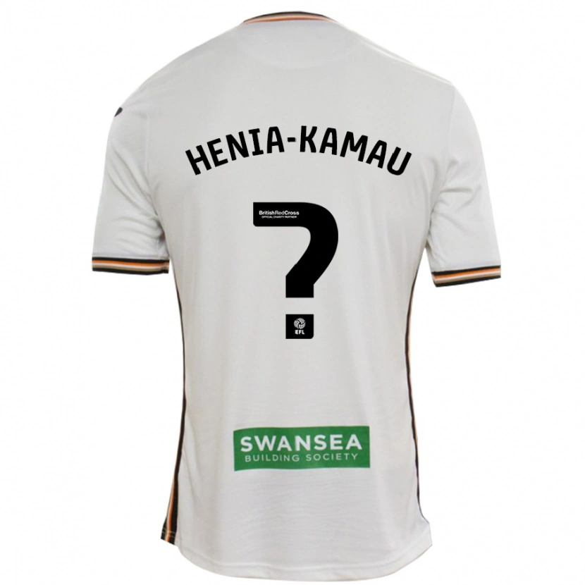 Danxen Niño Camiseta Sammy Henia-Kamau #0 Blanco 1ª Equipación 2024/25 La Camisa México
