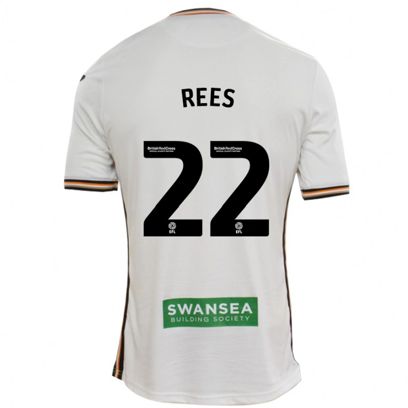 Danxen Niño Camiseta Nia Rees #22 Blanco 1ª Equipación 2024/25 La Camisa México