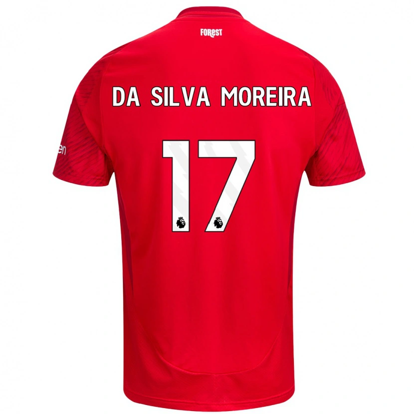 Danxen Niño Camiseta Eric Da Silva Moreira #17 Rojo Blanco 1ª Equipación 2024/25 La Camisa México
