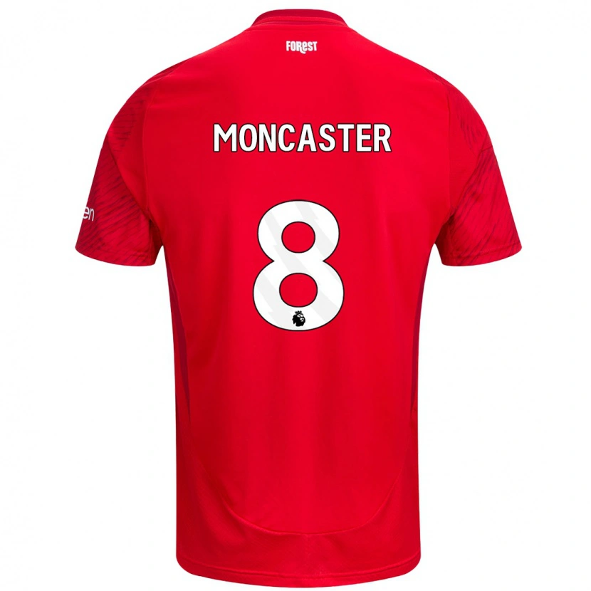 Danxen Niño Camiseta Mai Moncaster #8 Rojo Blanco 1ª Equipación 2024/25 La Camisa México