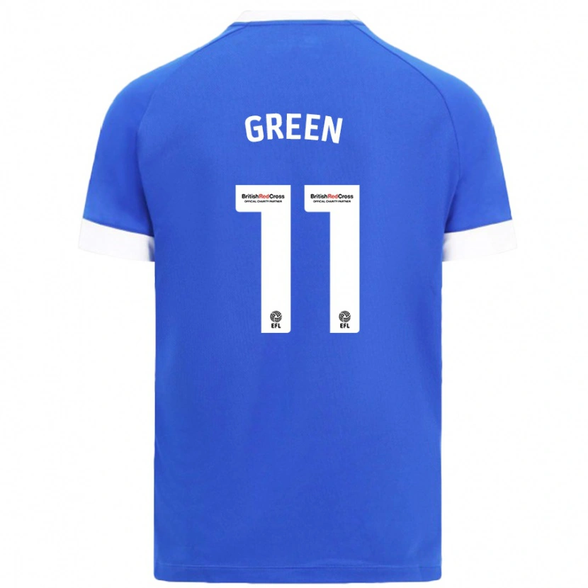 Danxen Niño Camiseta Danielle Green #11 Azul Cielo 1ª Equipación 2024/25 La Camisa México