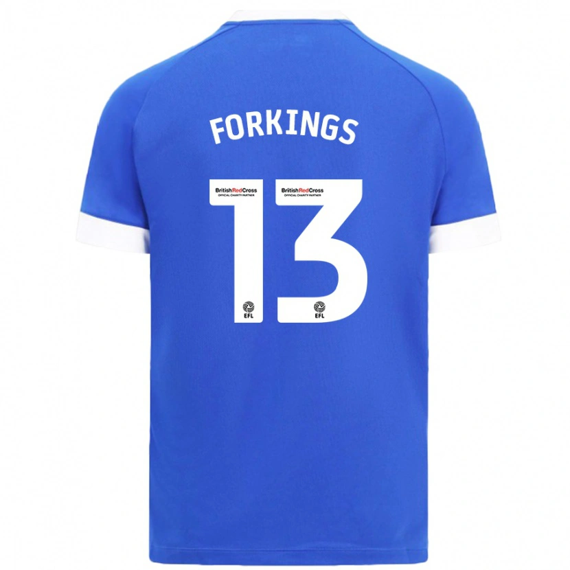 Danxen Niño Camiseta Amelia Forkings #13 Azul Cielo 1ª Equipación 2024/25 La Camisa México