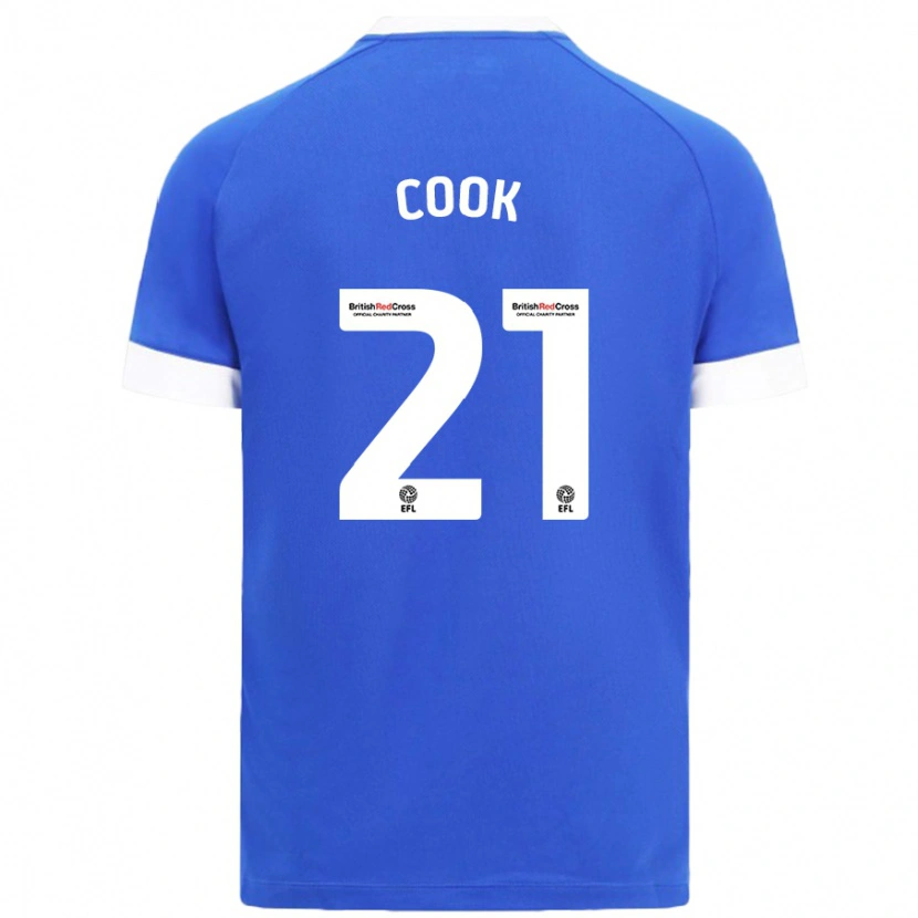 Danxen Niño Camiseta Mikayla Cook #21 Azul Cielo 1ª Equipación 2024/25 La Camisa México