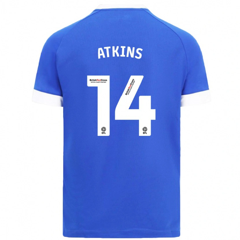 Danxen Niño Camiseta Zoe Atkins #14 Azul Cielo 1ª Equipación 2024/25 La Camisa México