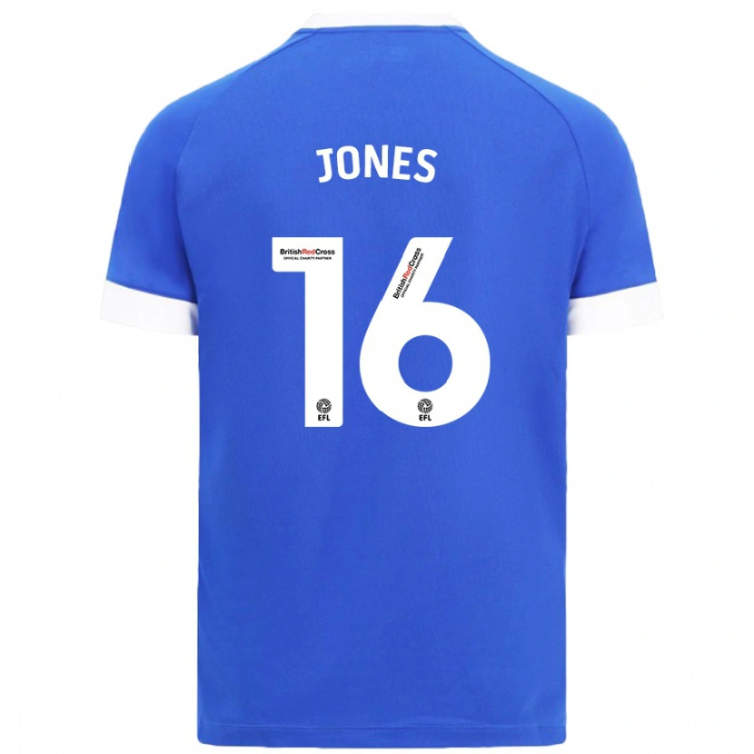 Danxen Niño Camiseta Ellie Jones #16 Azul Cielo 1ª Equipación 2024/25 La Camisa México