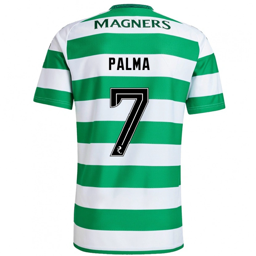 Danxen Niño Camiseta Luis Palma #7 Verde Blanco 1ª Equipación 2024/25 La Camisa México