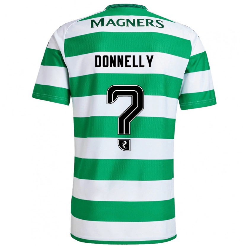 Danxen Niño Camiseta Jacob Donnelly #0 Verde Blanco 1ª Equipación 2024/25 La Camisa México