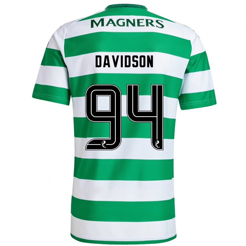 Danxen Niño Camiseta Bruno Davidson #94 Verde Blanco 1ª Equipación 2024/25 La Camisa México