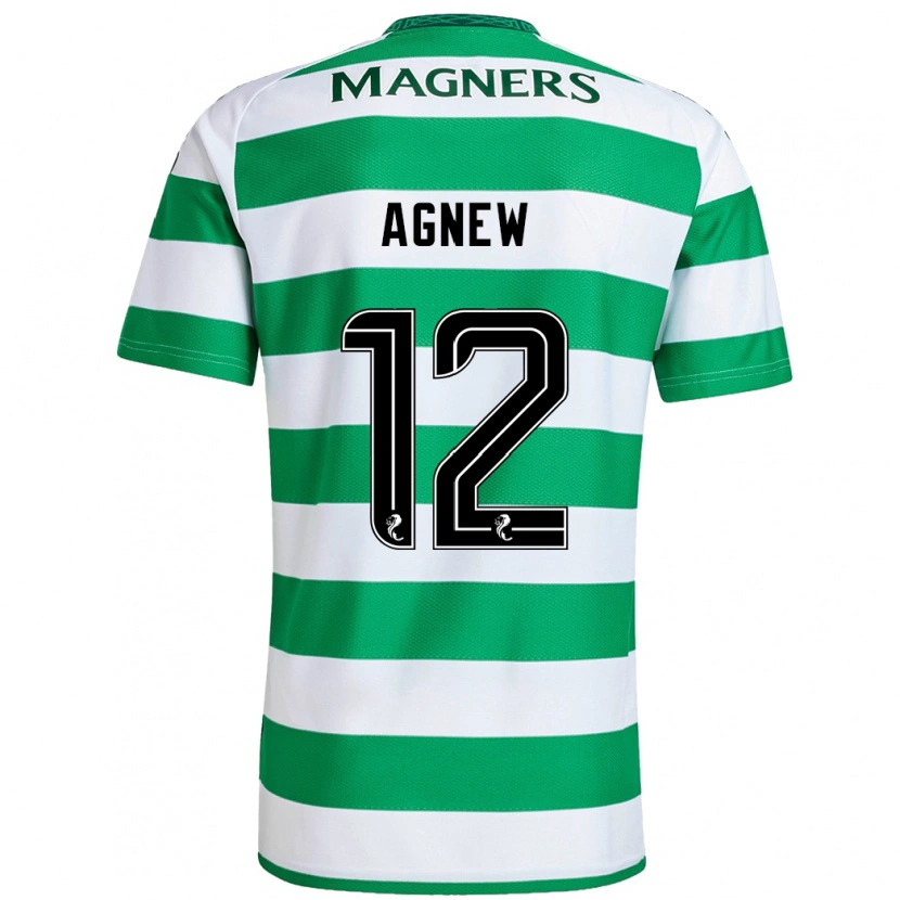 Danxen Niño Camiseta Murphy Agnew #12 Verde Blanco 1ª Equipación 2024/25 La Camisa México