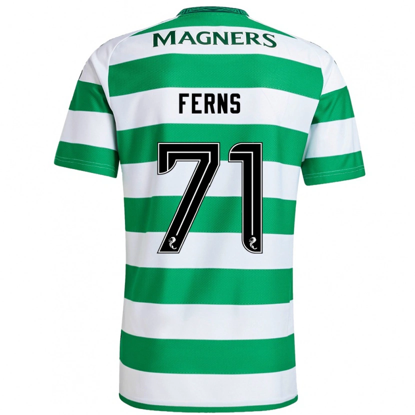 Danxen Niño Camiseta Abbie Ferns #71 Verde Blanco 1ª Equipación 2024/25 La Camisa México