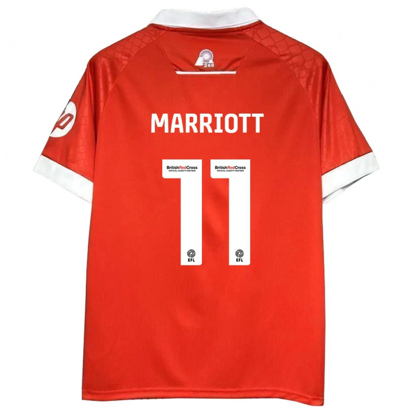 Danxen Niño Camiseta Jack Marriott #11 Rojo Blanco 1ª Equipación 2024/25 La Camisa México