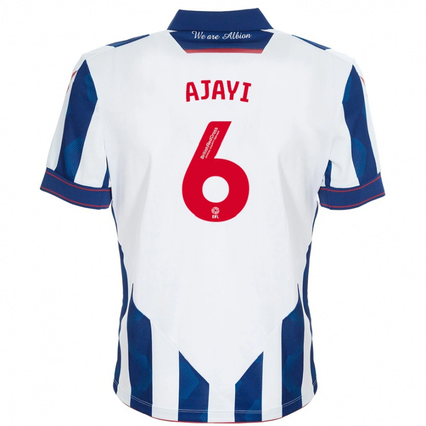 Danxen Niño Camiseta Semi Ajayi #6 Blanco Azul Oscuro 1ª Equipación 2024/25 La Camisa México