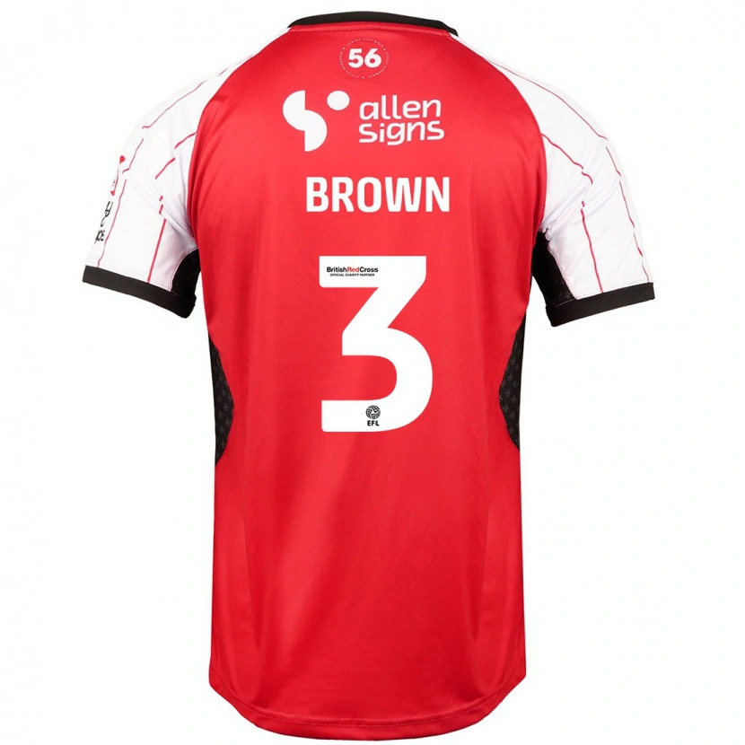 Danxen Niño Camiseta Jaden Brown #3 Blanco 1ª Equipación 2024/25 La Camisa México