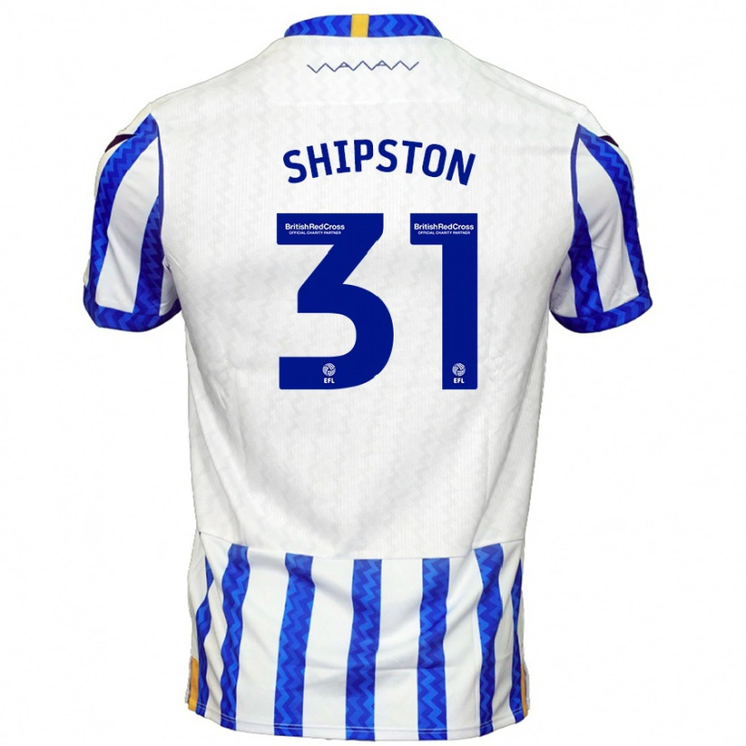 Danxen Niño Camiseta Rio Shipston #31 Azul Blanco 1ª Equipación 2024/25 La Camisa México