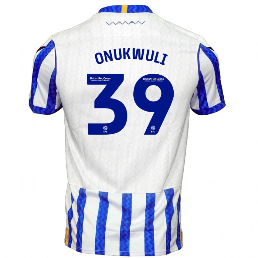 Danxen Niño Camiseta Favour Onukwuli #39 Azul Blanco 1ª Equipación 2024/25 La Camisa México